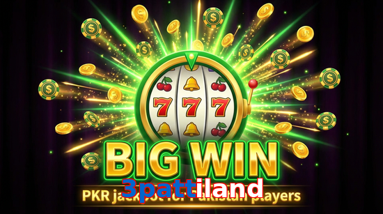 Big win animation on 3Pattiland slot game